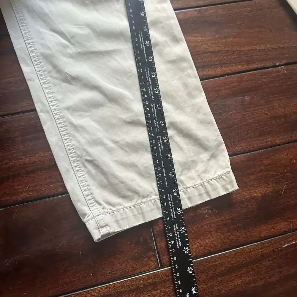 Vintage 90s Polo Ralph Lauren Relaxed Baggy Chino Pants Beige 35x30